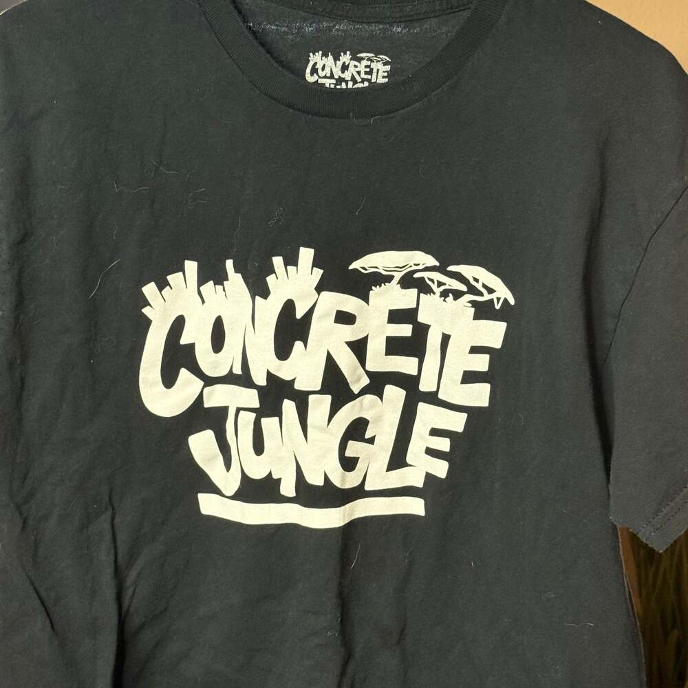 Concrete Jungle Black Graphic Tee T-Shirt